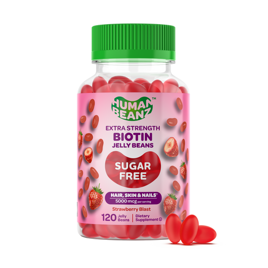 Biotin Sugar Free Jelly Bean Gummies for Adults 5,000