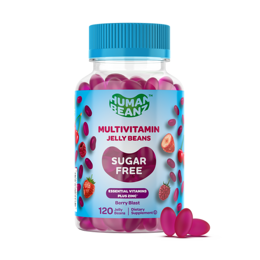 Sugar Free Multivitamin Jelly Bean Gummies with Zinc for Adults