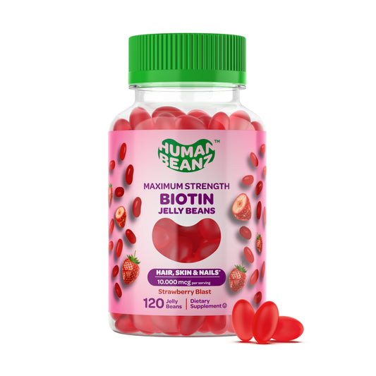 Biotin Max Jelly Bean Gummies for Adults 10,000