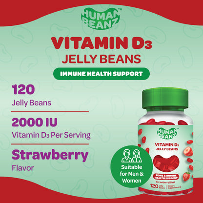 Vitamin D3 Jelly Bean Gummies for Adults