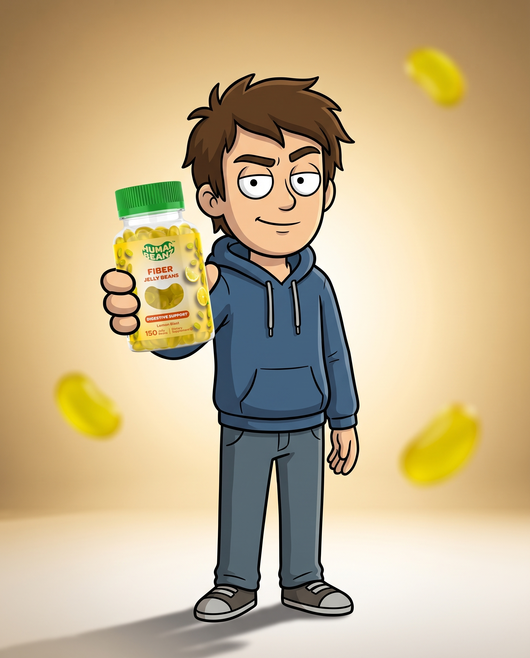 Hugh, a Human Beanz character