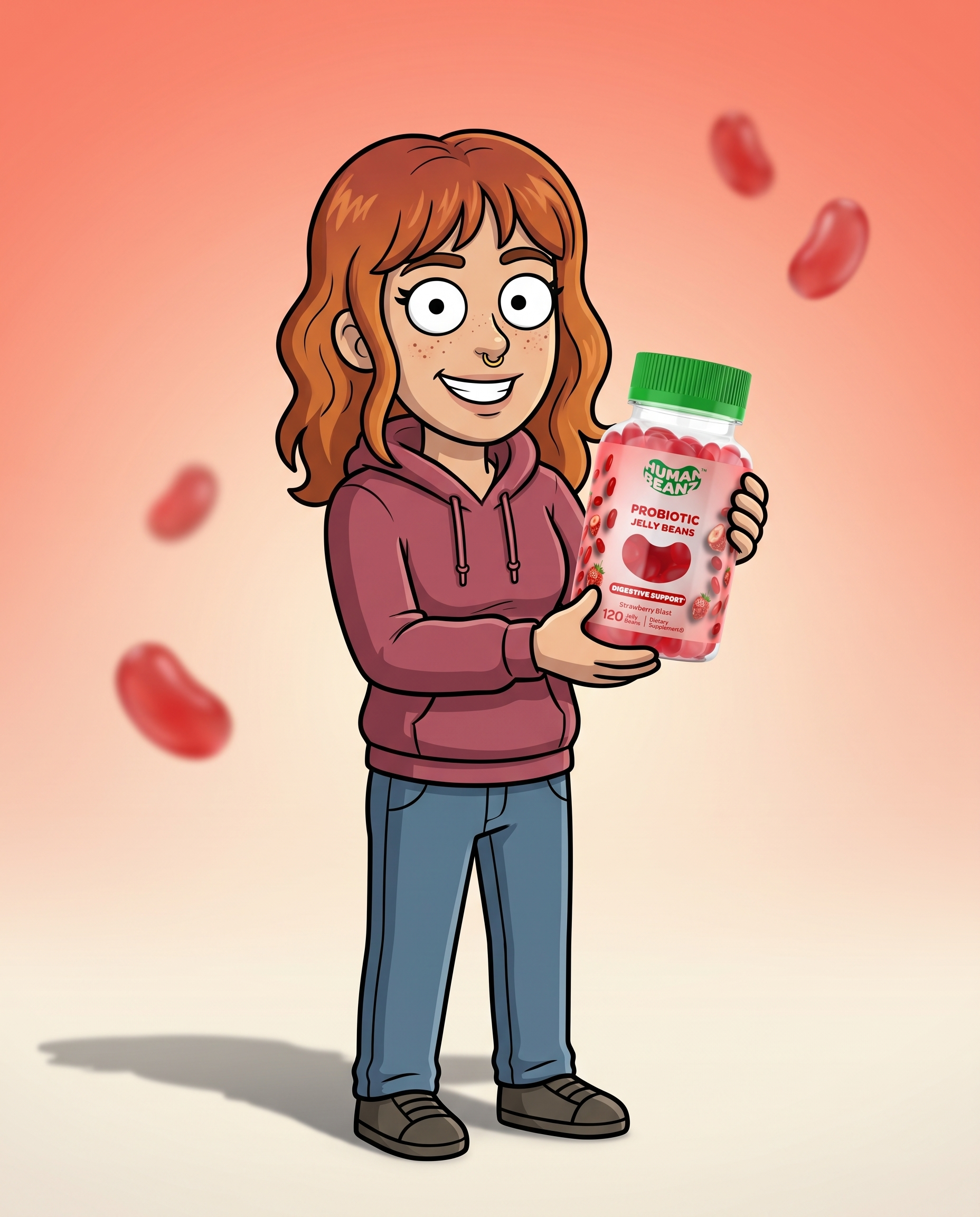 Meg, a Human Beanz character