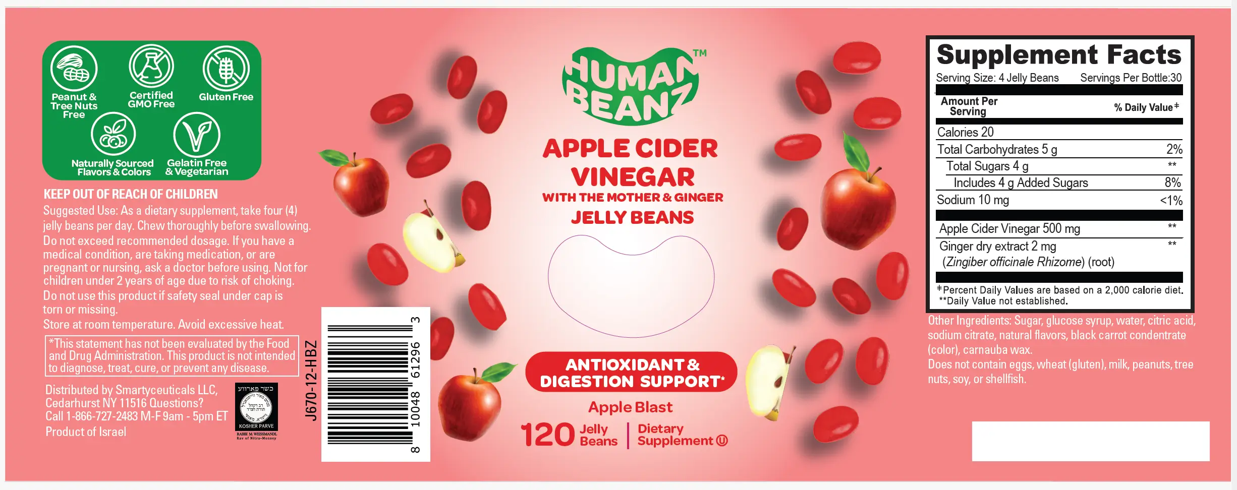 apple cider vinegar icon for ACV jelly bean supplement