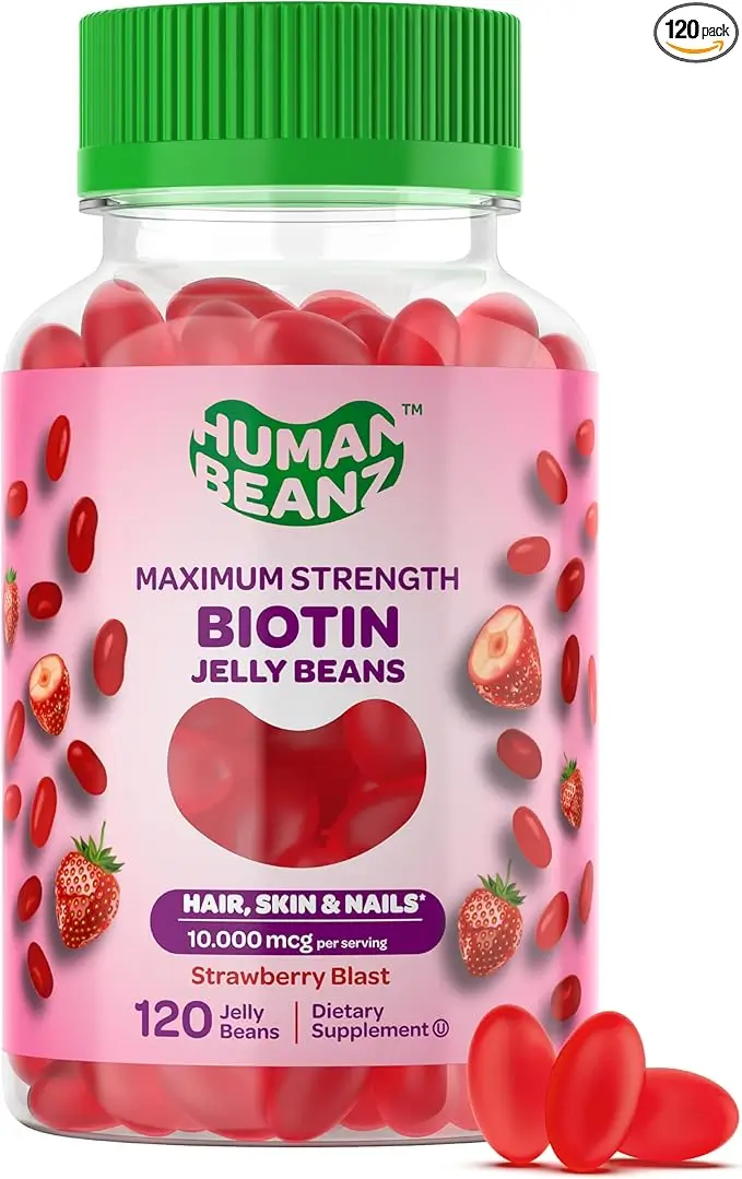 Biotin Jelly Beans — 10,000 mcg Maximum Strength